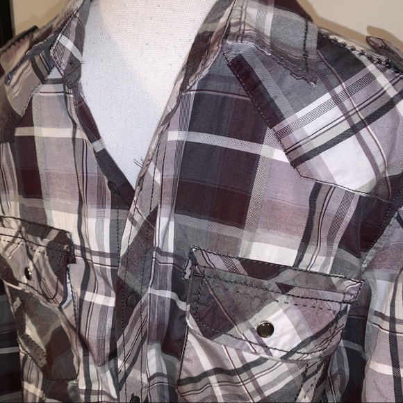 Chalc Western Plaid, sz L - Picture 2 of 5